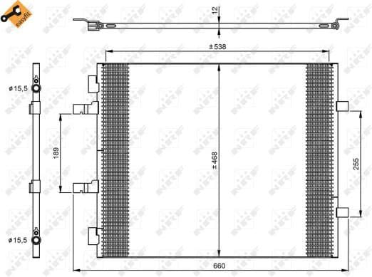 Condenser, air conditioning EASY FIT 35960