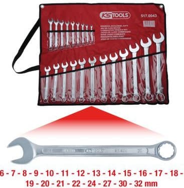 Spanner Set, ring/open ended 517.0043 - image 5