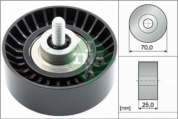 Deflection/Guide Pulley, V-ribbed belt 532065510