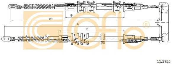 Cable Pull, parking brake 11.5755