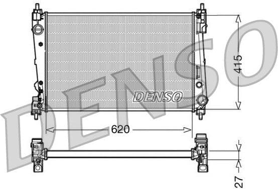 Radiator, engine cooling DRM09111