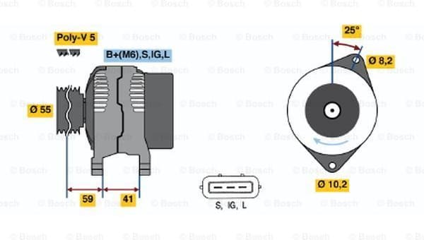 Alternator 0986040471