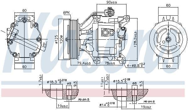 Compressor, air conditioning ** FIRST FIT ** 890323