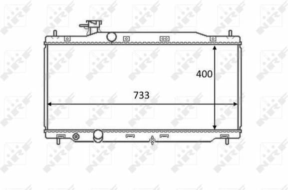 Radiator, engine cooling 58458