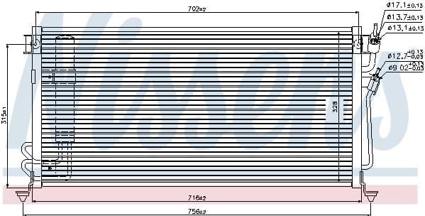 Condenser, air conditioning ** FIRST FIT ** 94748