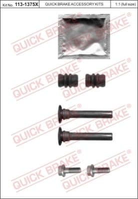 Brake caliper guide repkit 1131375X