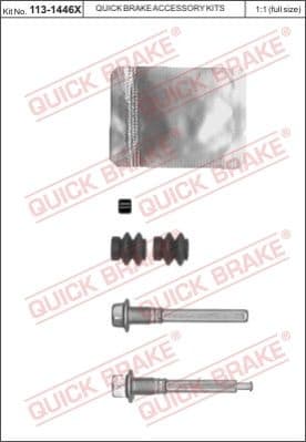 Brake caliper guide repkit 113-1446X
