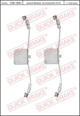 Brake pads accessory kit 109-1641