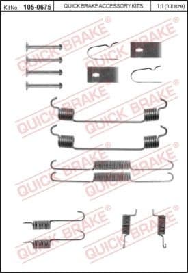 Accessory Kit, brake shoes 1050675