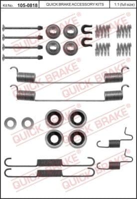 Brake shoes accessory kit 1050818
