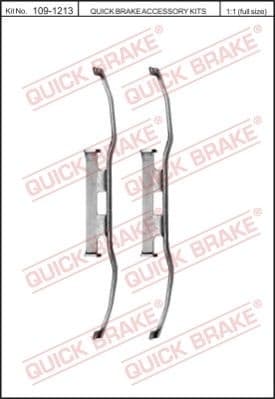 Brake pads accessory kit 109-1213