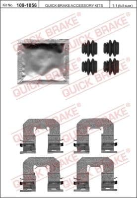 Accessory Kit, disc brake pad 109-1856