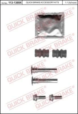 Brake caliper guide repkit 1131389X