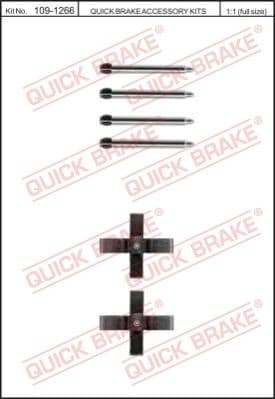 Brake pads accessory kit 109-1266