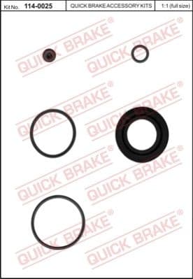 Repair Kit, brake caliper 114-0025