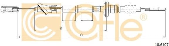 Cable Pull, clutch control 18.6107