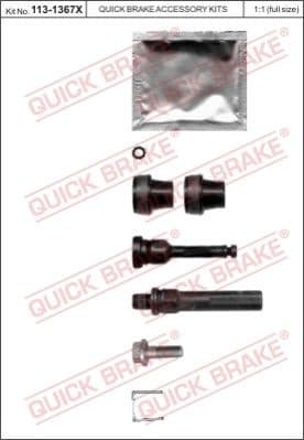 Guide Sleeve Kit, brake caliper 113-1367X