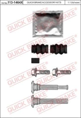 Brake caliper guide repkit 113-1464X