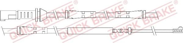 Brake pad wear indicator WS0288A