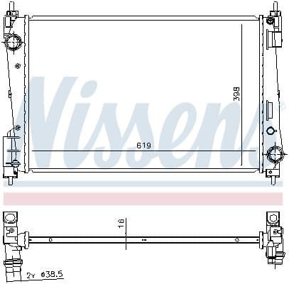 Radiator, engine cooling 61924