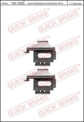 Accessory Kit, disc brake pad 109-1282