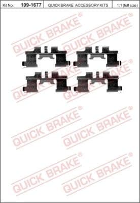 Accessory Kit, disc brake pad 109-1677 - image 2