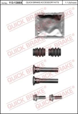 Brake caliper guide repkit 1131388X