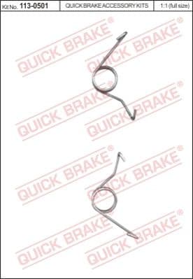 Brake caliper spring 113-0501