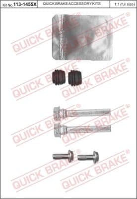 Brake caliper guide repkit 1131455X - image 2