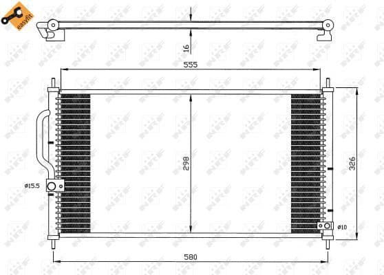 Condenser, air conditioning EASY FIT 35627