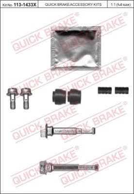 Brake caliper guide repkit 1131433X