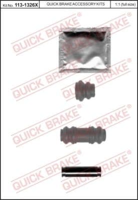 Brake caliper guide repkit 1131326X