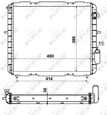 Radiator, engine cooling EASY FIT 507345