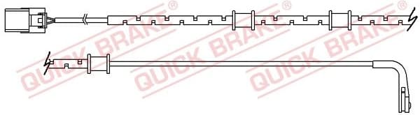 Warning Contact, brake pad wear WS0370A