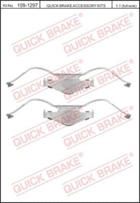 Brake pads accessory kit 109-1297