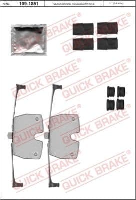 Brake pads accessory kit 109-1851