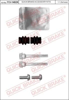 Guide Sleeve Kit, brake caliper 113-1482X