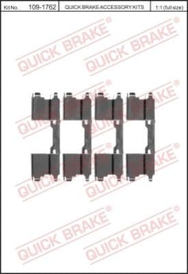 Brake pads accessory kit 109-1762