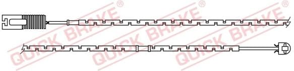 Warning Contact, brake pad wear WS0197A