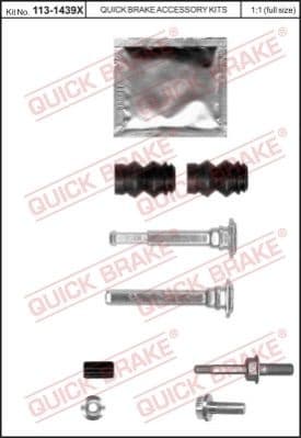 Brake caliper guide repkit 1131439X