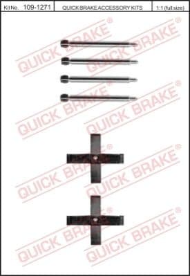 Brake pads accessory kit 109-1271