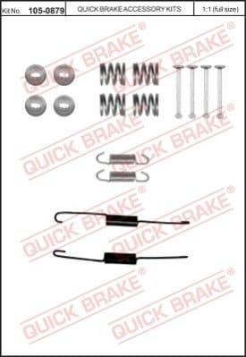 Accessory Kit, brake shoes 105-0879