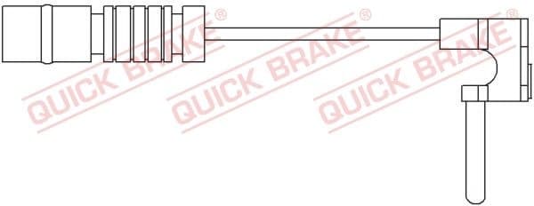 Warning Contact, brake pad wear WS0171A