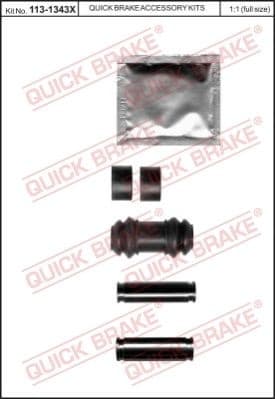 Guide Sleeve Kit, brake caliper 113-1343X