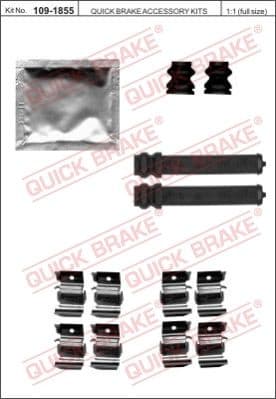 Accessory Kit, disc brake pad 109-1855