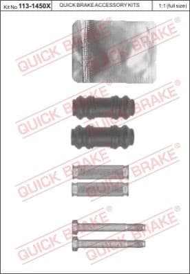 Brake caliper guide repkit 1131450X - image 2