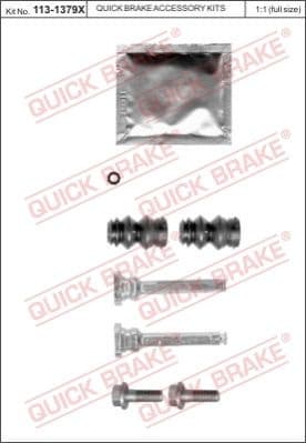 Brake caliper guide repkit 1131379X