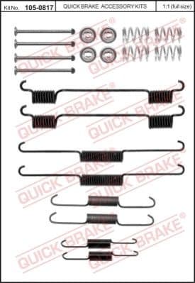 Accessory Kit, brake shoes 105-0817 - image 2