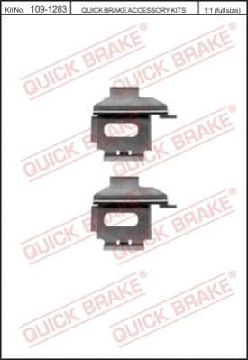 Brake pads accessory kit 109-1283
