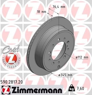 Brake Disc COAT Z 590.2817.20